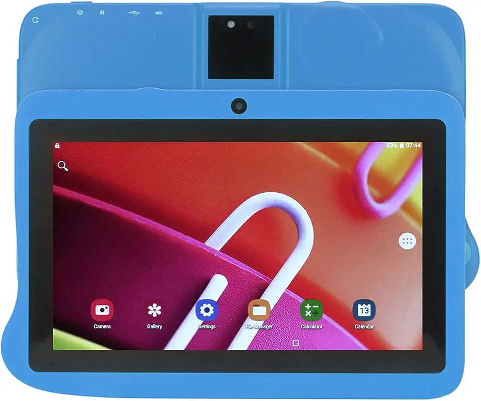 Reading Tablet Blue Octa-core CPU Dual Camera HD IPS Screen 4GB RAM 128GB ROM 7 Inch Tablet for Study (Blue)