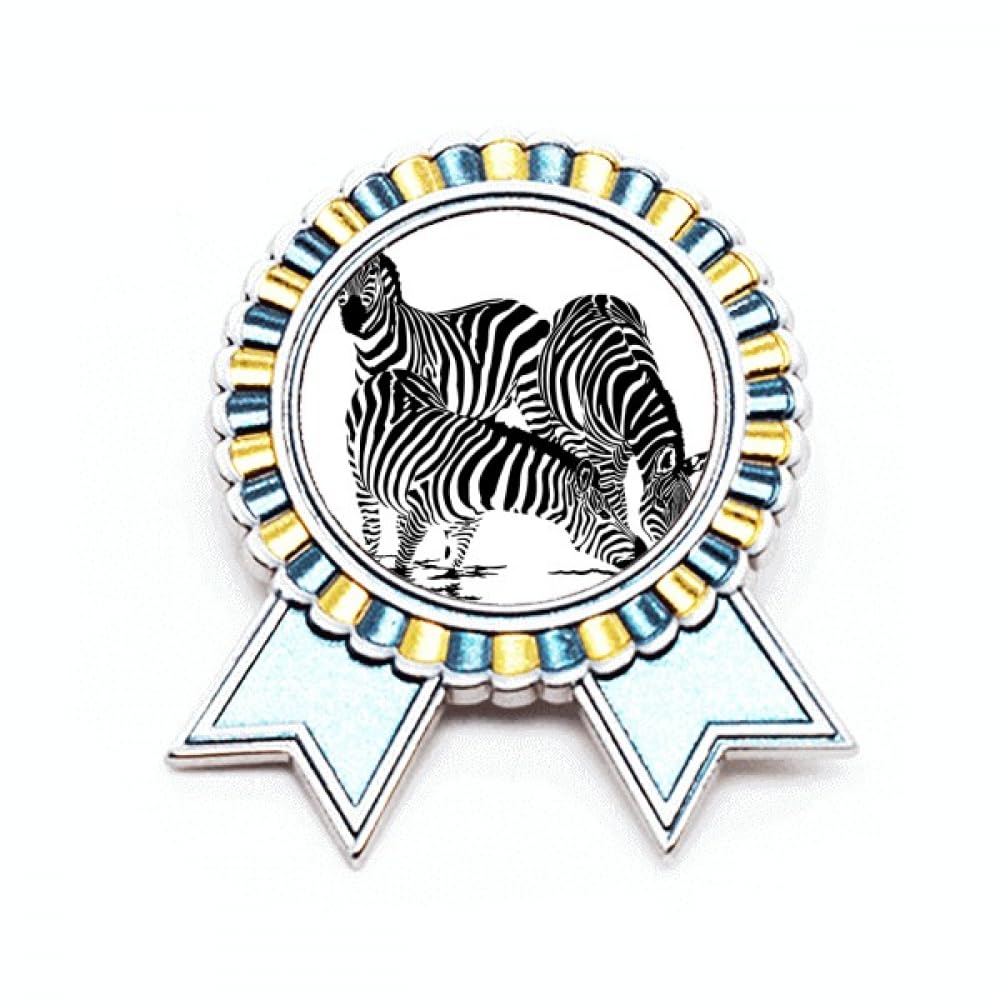 Broche badge animal Art Déco Pintos en métal, médaille de récompense en taille M