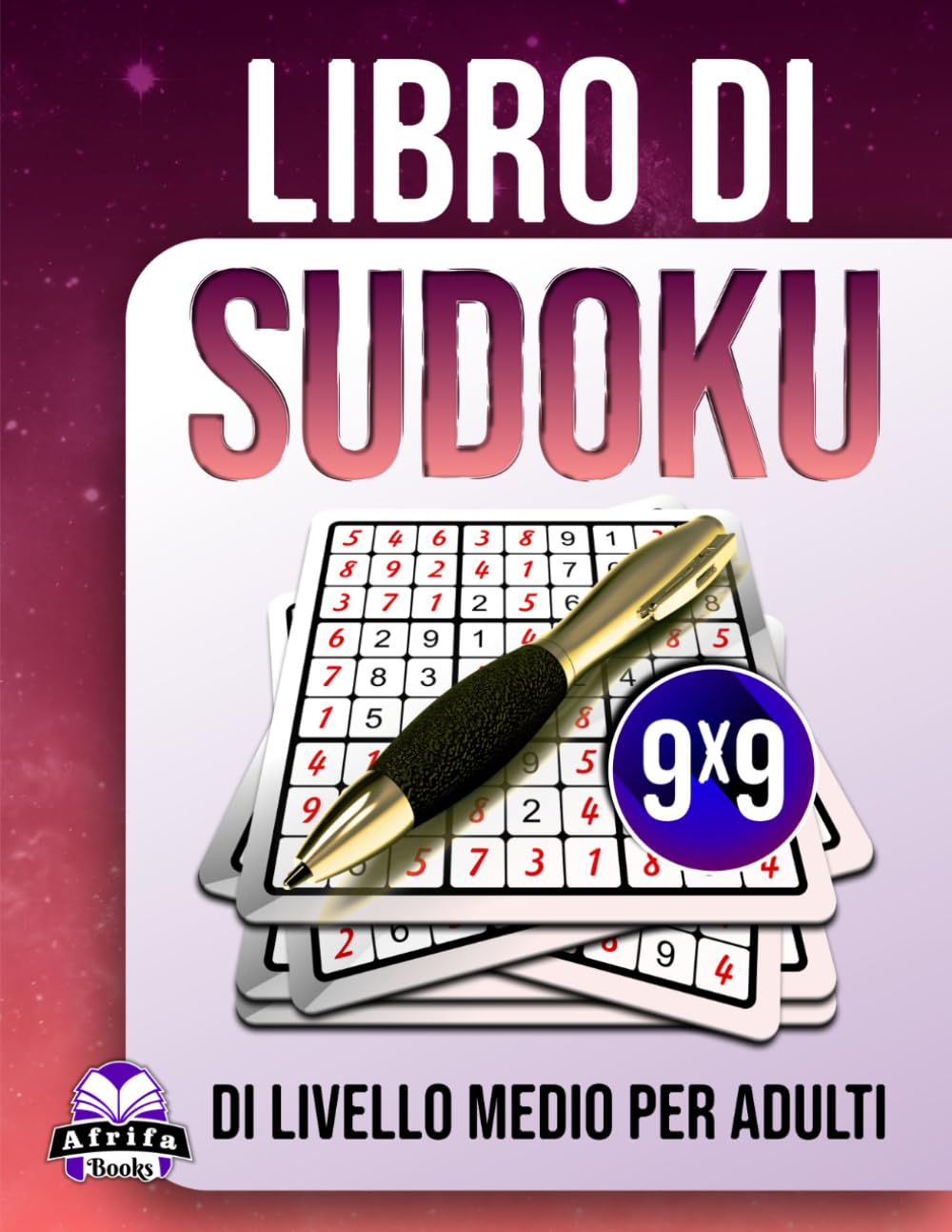 Libro di Sudoku di livello medio per adulti: 200 giochi di allenamento mentale giornalieri con caratteri grandi per anziani, livelli di difficoltà ... (Libro 2): Puzzle senza stress, Griglia 9x9