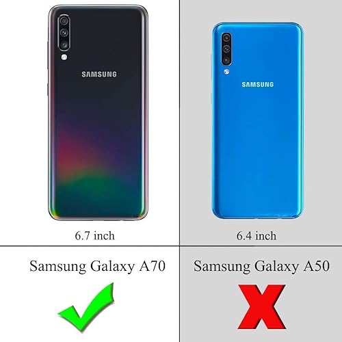 Miniatura 7 de Carcasa con purpurina para Samsung Galaxy A70, hecha a mano en 3D, brillante, con diamantes de cristal, para Samsung Galaxy A70 (qianzuan-i01)