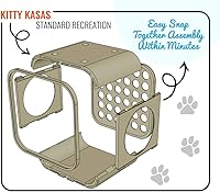 Vista 3 de Casa de gato estándar con cierre a presión