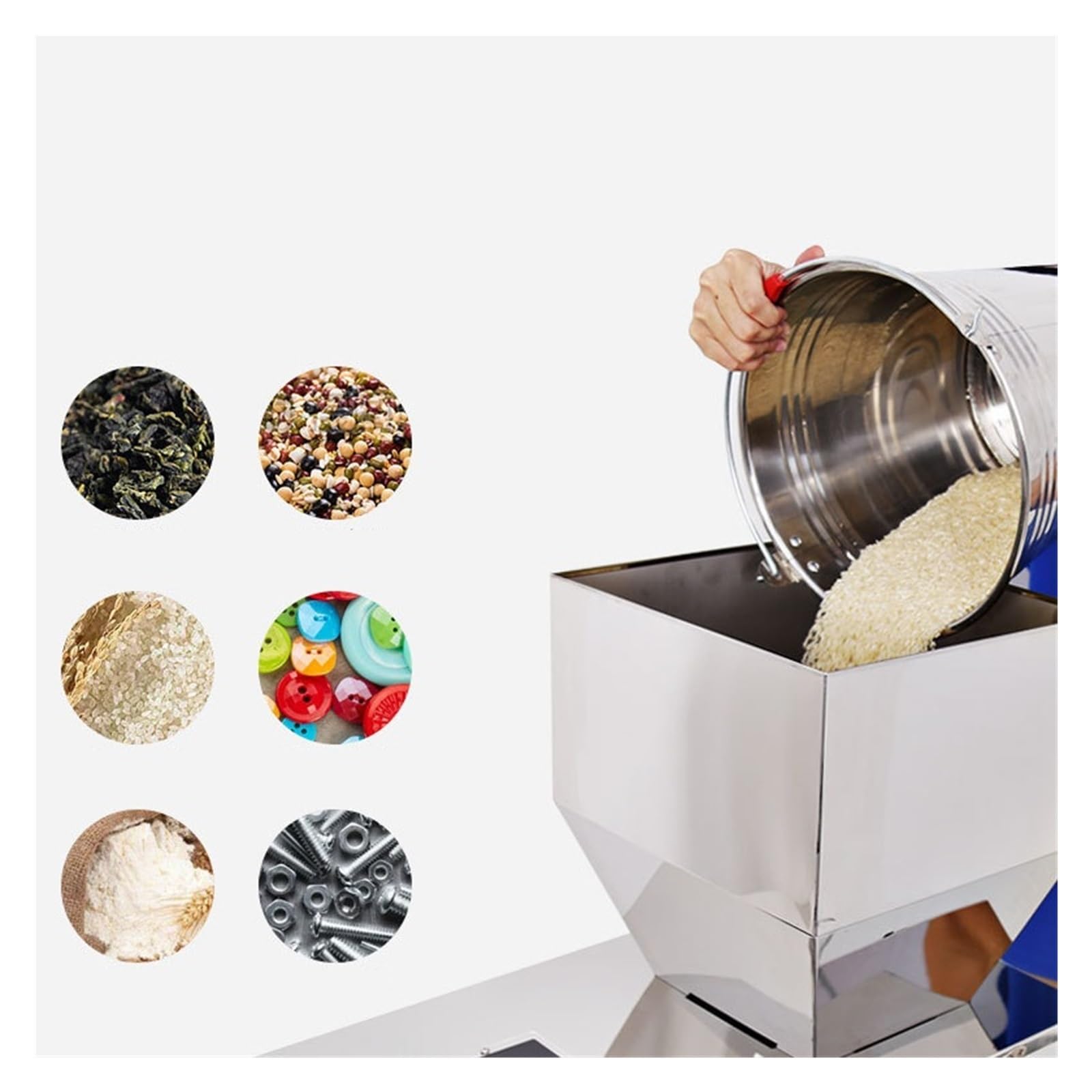 Dispensador Automático, Máquina Envasadora De Té Pequeña Multifuncional, Llenado Gránulos En Polvo, Granos Arroz, Hardware Caracol Llenado RáPido Y Preciso(999g)