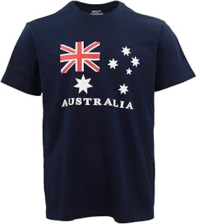Unisex Kids Adults Mens Australian Day Aussie Flag Navy Souvenir Tee Top T Shirt