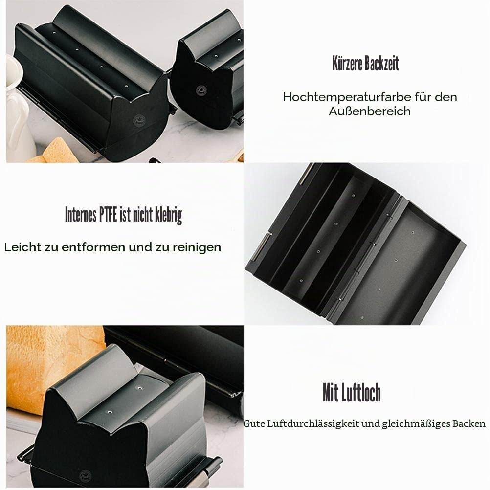 Katzen-Toastform, Kuchen, Toast, Brot, Backform, antihaftbeschichtet, Brotform, niedliche Katzenform, Brotform, Backwerkzeug für selbstgemachte Kuchen, Kekse