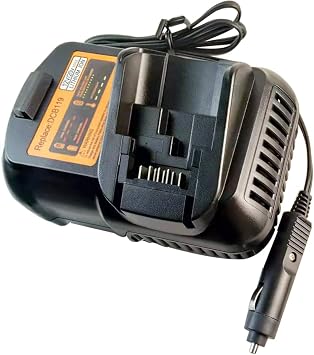 DCB119 Car Charger Replace Dewalt 20v Car Battery Charger DCB119 to Charge Dewalt 12V 20V DCB201 DCB202 DCB203 DCB205 DCB206 DCB606 DCB609...