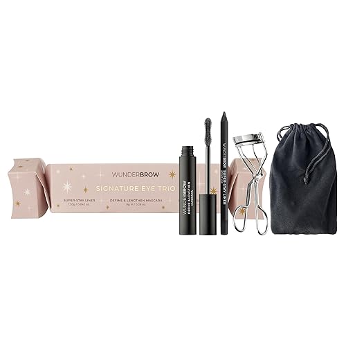 Wunderbrow Signature Eye Trio Festive Cracker, Holiday Gift Set, Includes