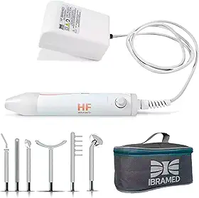 HF Ibramed Aparelho De Alta Freqüência - Tratamentos Faciais, Podologia e Capilar 6 Eletrodos