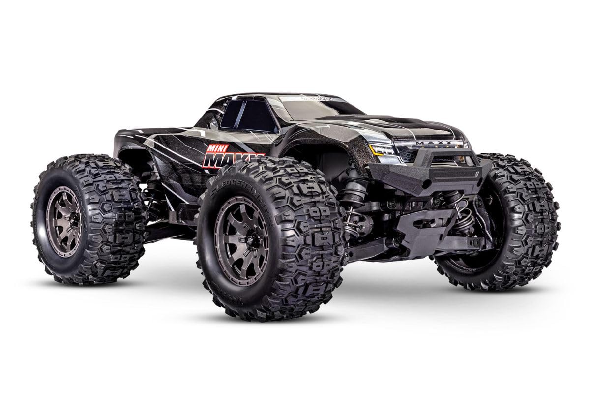 TRAXXAS Mini Maxx 4WD Brushless BL-2S RTR 1:12 Monster Truck nero con batteria + caricatore USB/C 2A