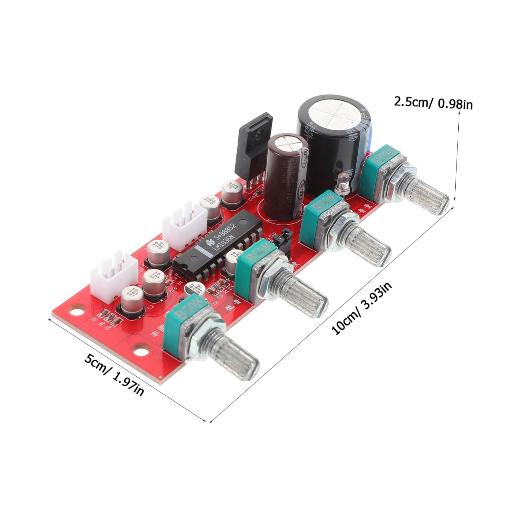 Sosoport Scheda Controllo Audio Per Hifi Preamplificatore Stereo Regolazione e Volume Per e Bassi