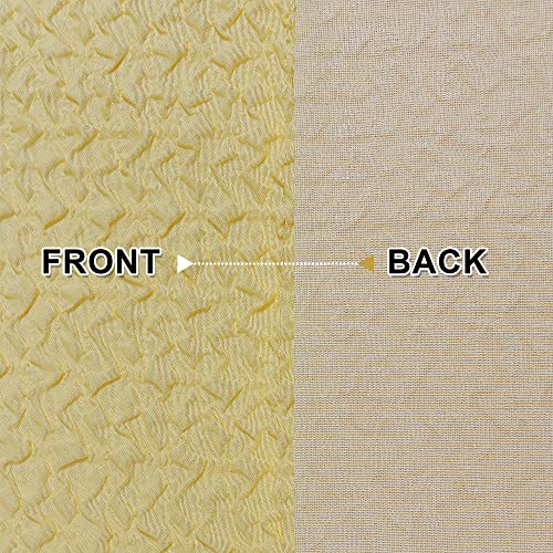 Ovzme Yellow Shower Curtain For Bathroom, 3D Embossed Textured Kid's Shower Curtain, Fabric Washable Heavy Duty Soft Bath Curtain, Modern Bathroom Decor Soft Cloth Shower Curtain, 72" W X 72" L #TOP6