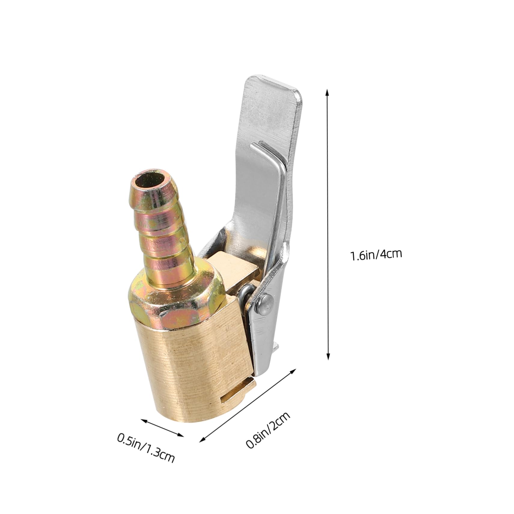 HAPINARY 2pcs Copper Tire Inflation Chuck 6mm Locking Air Chuck for Car Trucks Motorcycles