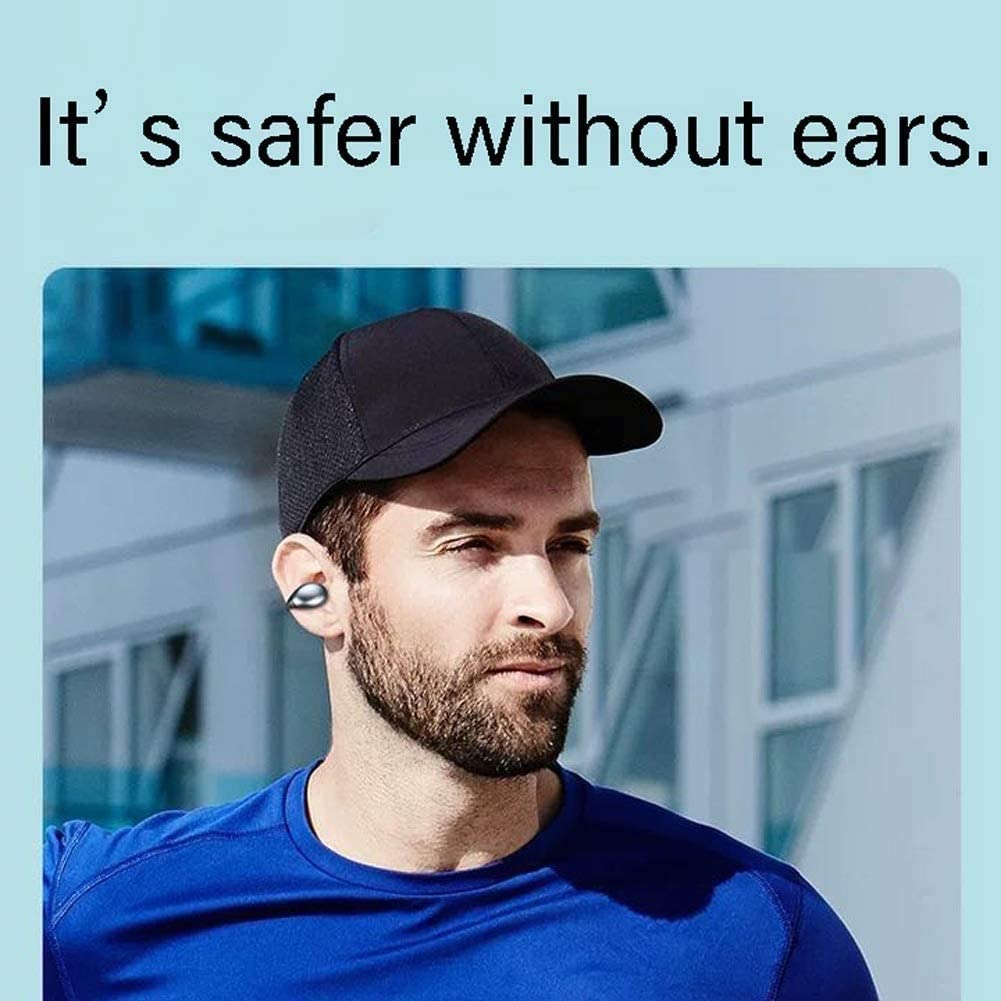 Auriculares ConduccióN ÓSea Audífonos Inalámbricos Verdaderos Auriculares Bluetooth 5.0 Con Estuche De Carga Inalámbrico De 2000 MAh Auriculares Estéreo Hi-Fi A Prueba De Agua Auriculares Con Micrófon