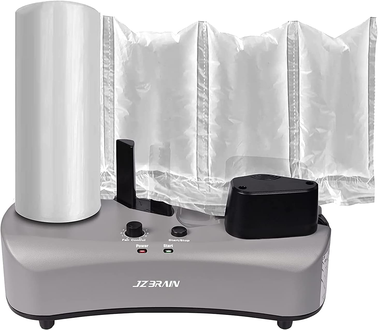 Air Cushion Machine - JZBRAIN YE300 Air Pillow Machine 110V Air Pillow Maker Business Inflatable Air Packaging System with Sealing Speed 7.2-9.8FT/min for Shipping + 100m Free Test Film (Grey)