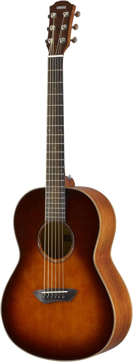 YamahaCSF3M Western Guitar, Compact, Practical and Elegant Acoustic Guitar with a Rich Sound, Whether You’re on the Move or in the Studio, Includes Padded Hard Bag, in Tobacco Brown Colour, ¾ size