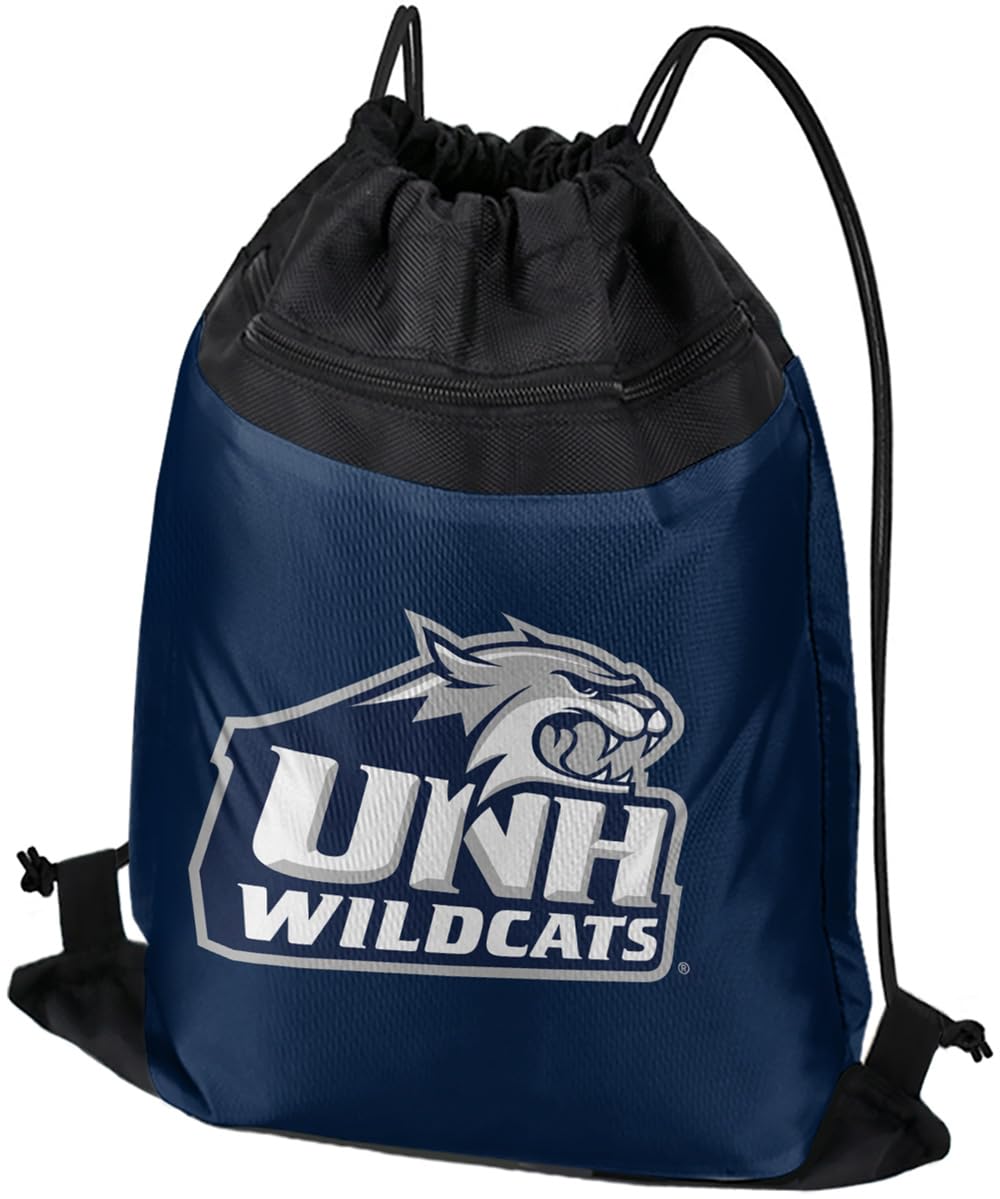 Campus Lab University of New Hampshire Primary Logo Drawstring Backpack Sports Bag Sackpack, Perfect for Gym, Yoga, Practice or Travel