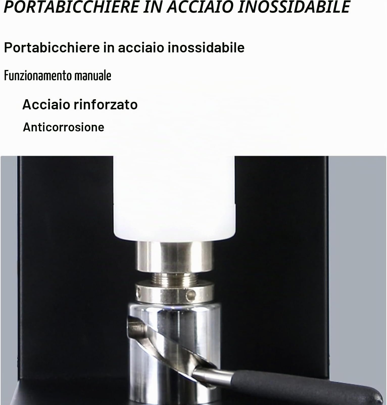 Sigillante automatico per lattine con portabicchieri in acciaio inossidabile, macchina commerciale di tenuta a più altezze per negozi di tè al latte, ideale per casa, bar, ristoranti e negozi di