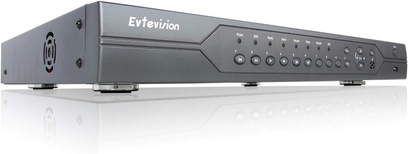 Evtevision 32CH 5MP AHD/TVI/CVI/IP DVR Onvif NVR,Smart CCTV DVR Video Recorder Security Camera System with Motion Detection, Easy QR-Code Scan, Remote Access