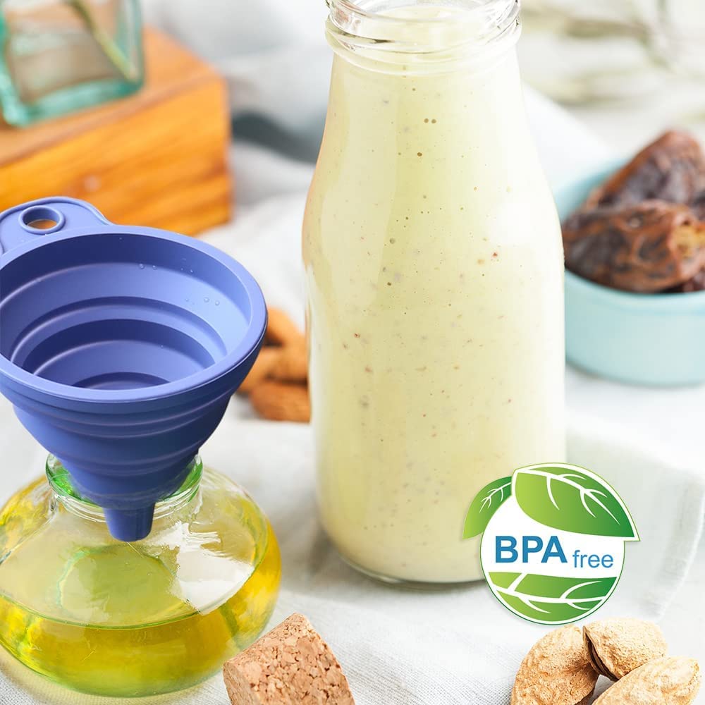 Set Imbuti Pieghevoli In Silicone - 3 Misure (Piccolo, Medio, Grande) Per Cucina, Trasferimento Liquidi