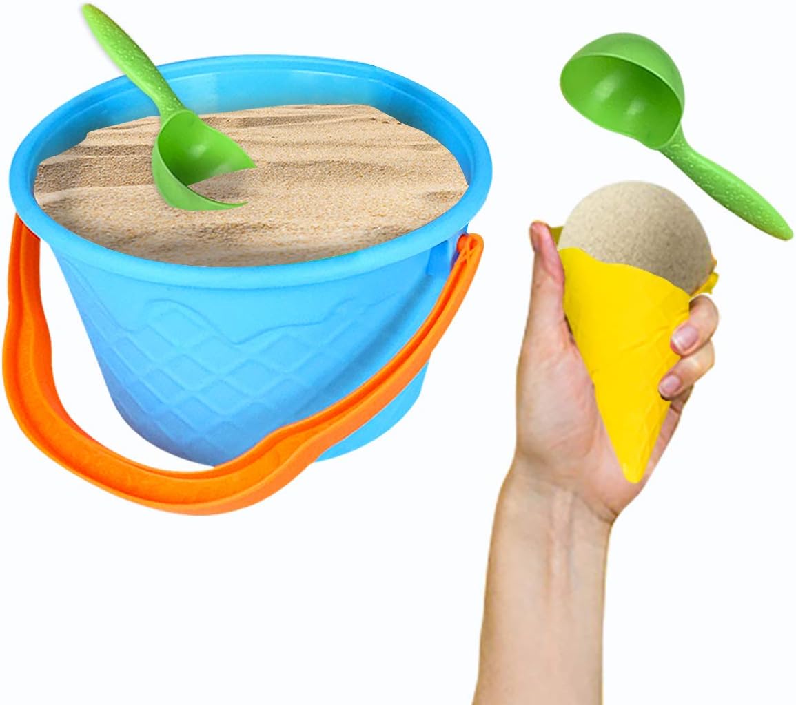 Prime Time Toys Wet N’ Wild Ice Cream Sand Set – 9 Pieces Sand Play Set : Toys & Games