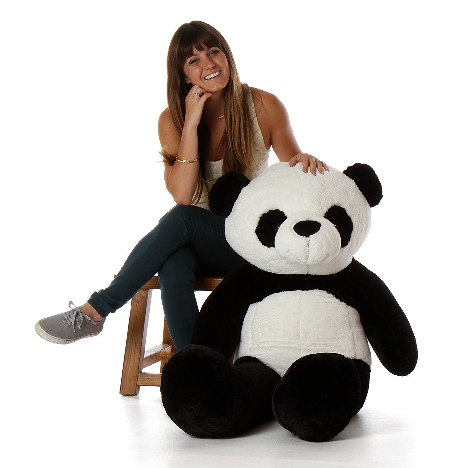 TAS Black Panda Soft Cute Huggable Black Panda, Stuffed Animal Plush Bear Teddybear for Birthday/Anniversary/Valentine Gift (B0CY5HTL41) Amazon Price History, Amazon Price Tracker