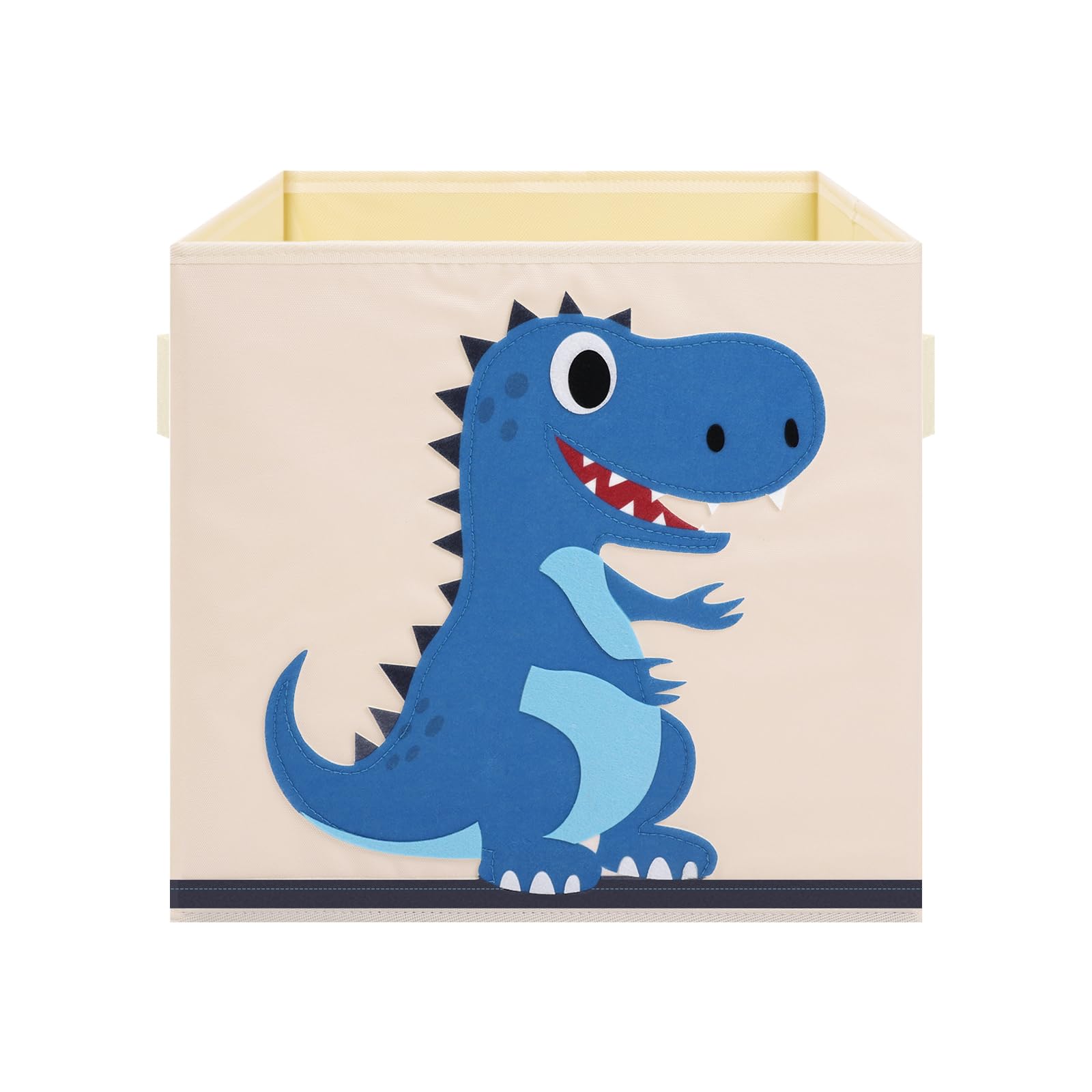 decalsweet Cajas Almacenaje Infantil Plegable con Asa, Cajas Organizadoras Juguetes Extra Grande Tela, Baul Juguetes Infantil Armario Bajo Cama, 33 cm (Dinosaurio)