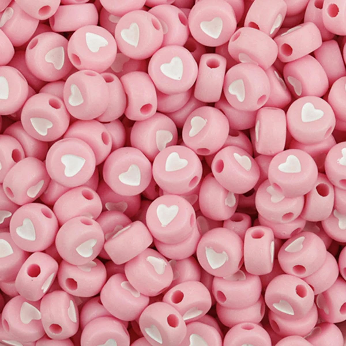 HUIOYG 100Pcs Acrylic Flat Letter Beads Alphabet Spacer Loose Bead for DIY Jewelry