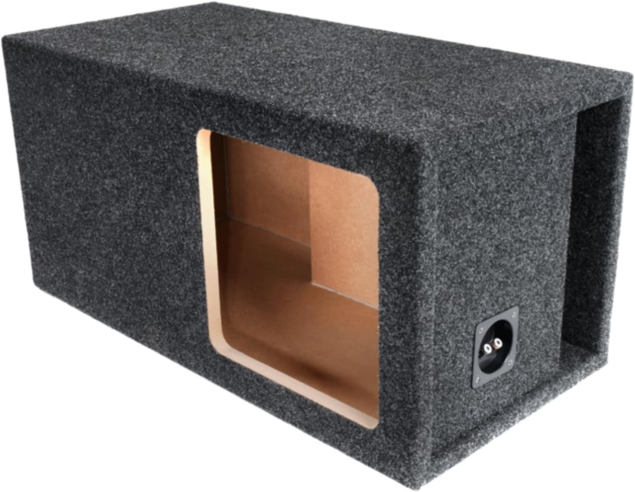 12” Dual Vented Subwoofer/Speaker Enclosure Subwoofer Box Designed for Kicker Solo-Baric Model L5 & L7 Subwoofers – Nickel Finish Speaker Terminal - Improves Audio Quality, Sound & Bass