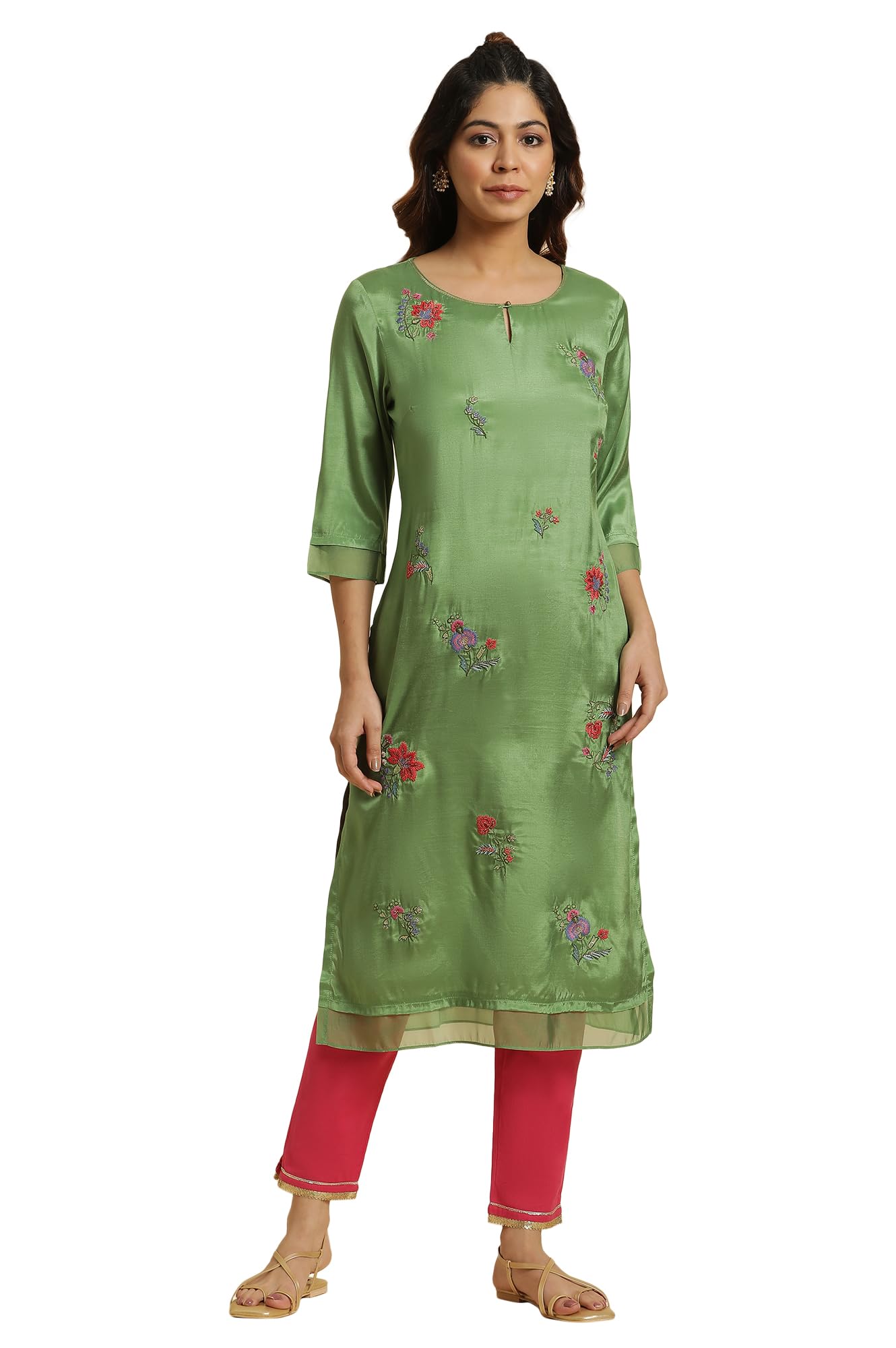 W for WomanWomen's Viscose Regular Fit Casual Kurta