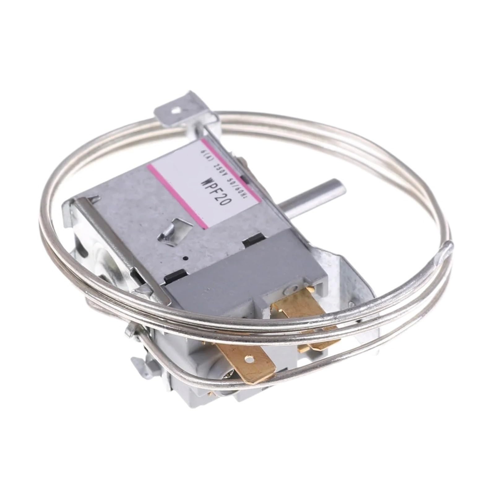 Termostato De Descongelación De Refrigerador, Terminales De WPF-20 De 2 Pines, Termostato De Refrigerador Zer Con Calentador De Descongelación De Cable Metálico Para