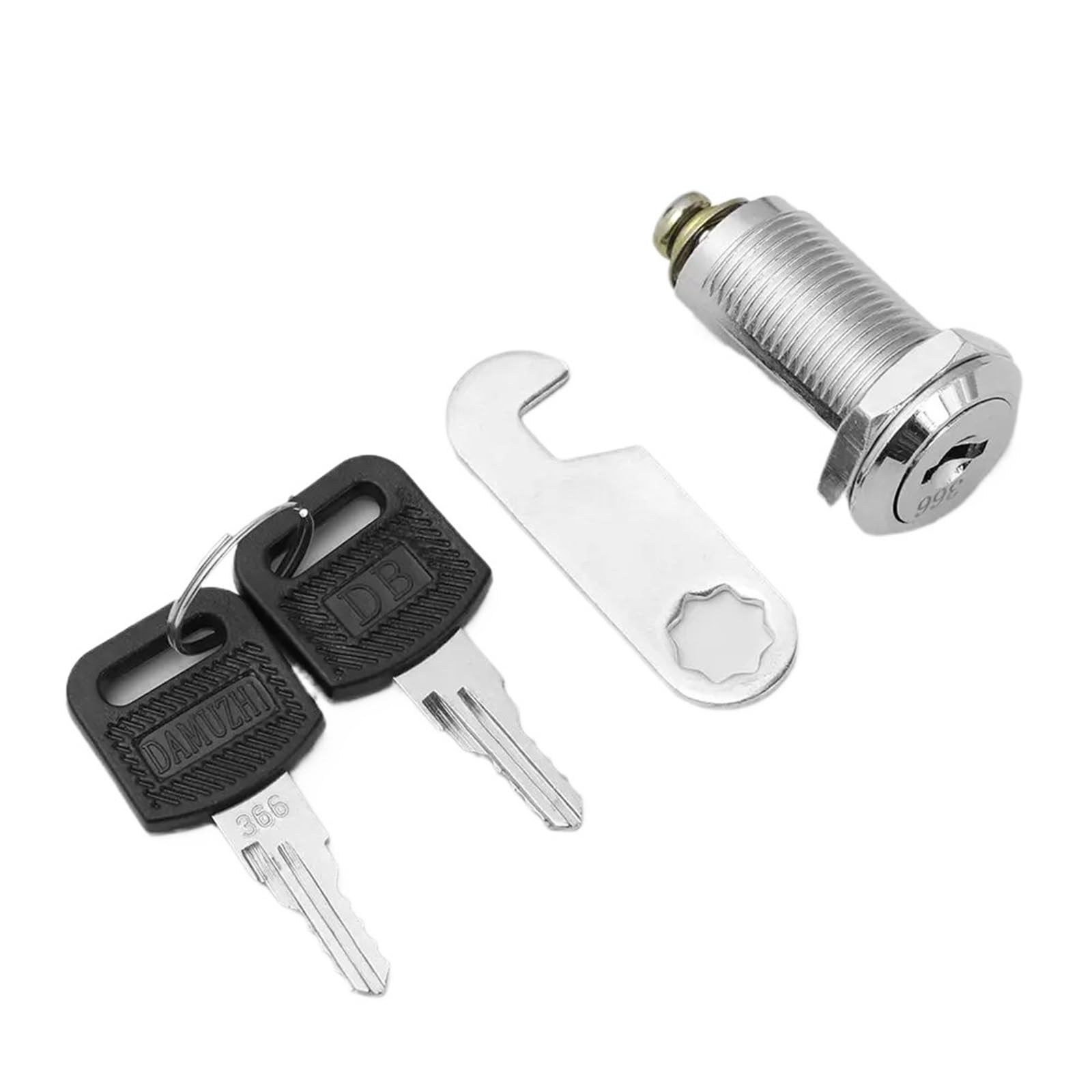 10/16/20/25mm Cam Lock for Door Cabinet Mailbox Drawer Cupboard with 2 Keys Hardware Accessory for Cabinet Letterbox(A-16mm)