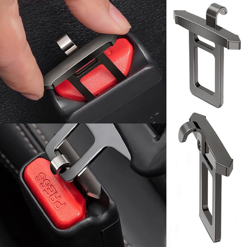 Image of CNT Premium Full Alloy Metal Car Seat Belt Lock (1 Pair)