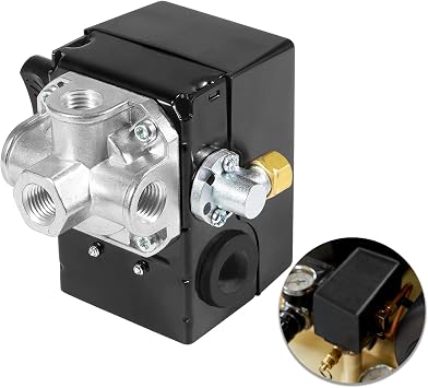 23474570 Pressure Switch W/Unloader And On/Off Lever 135-175 PSI - for Ingersoll Rand Reciprocating Air Compressor 2340, 2475, 2545 And 7100 2475