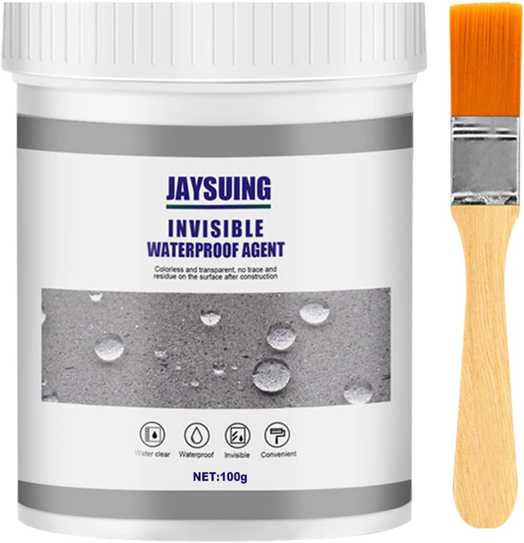 300g Transparent Waterproof Coating Agent, Transparent Waterproof Insulation Sealant, Clear Polyurethane Waterproof Coating Agent, Super Strong Waterproof Anti-Leakage Agent Roof Sealant P (0.3)