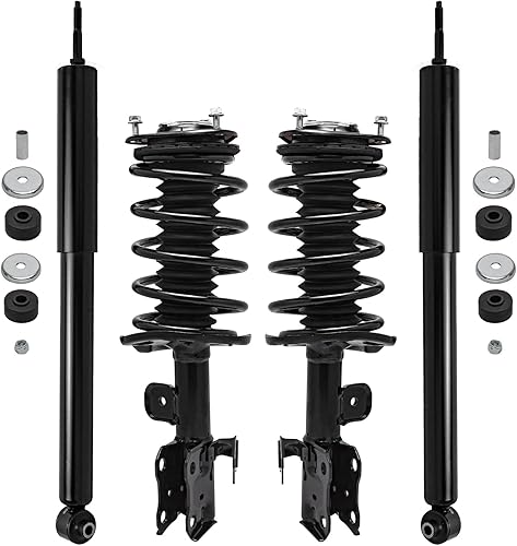 Miniatura 16 de Detroit Axle - Amortiguadores para Chevy Trailblazer EXT SSR GMC Envoy XL XUV Buick Rainier Saab 9-7x Isuzu Ascender 2 puntales delanteros con