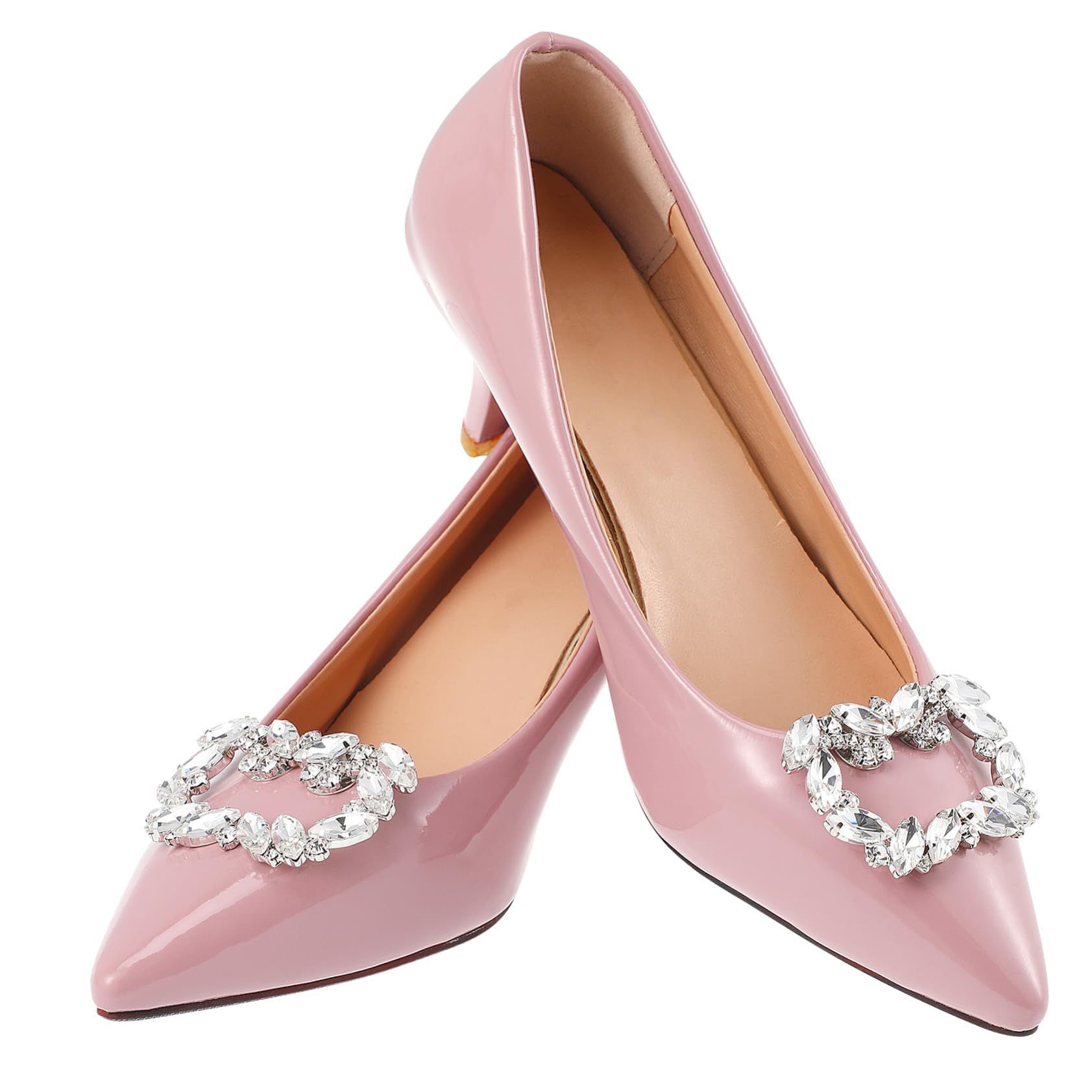 BESPORTBLE Fermaglio per Scarpe da Donna Fibbia in Metallo e a Fiore Accessorio Decorativo per Sandali Stivali e Décolleté per Uso Quotidiano e Cerimonie 2 Pezzi 236X157X039