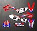 Motocicleta CRF450X 2007-2005 3M Pegatinas Calcomanías Fondos Kits Gráficos para Honda CRF 450X CRF450X 2005 2006 2007 CRF-450X (Color : Silver)