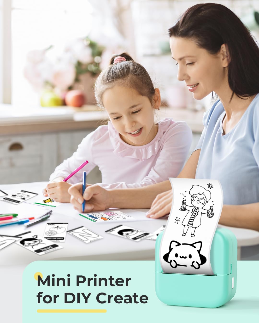 Phomemo M02X Mini Imprimante Thermique Bluetooth Portable sans Encre