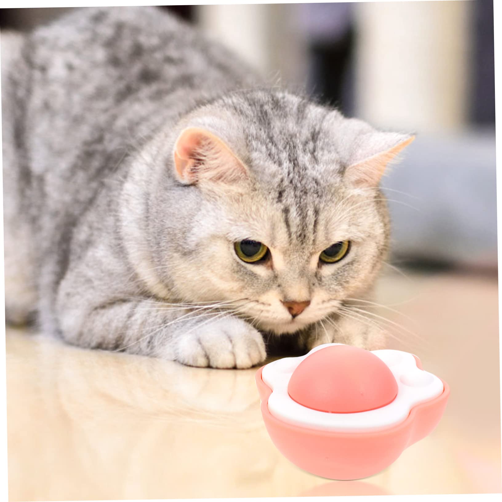 INOOMP Lot De 4 Jouets Interactifs Dintérieur pour Chats Teazys Jouets Comestibles pour Chats 3 Pièces X 4