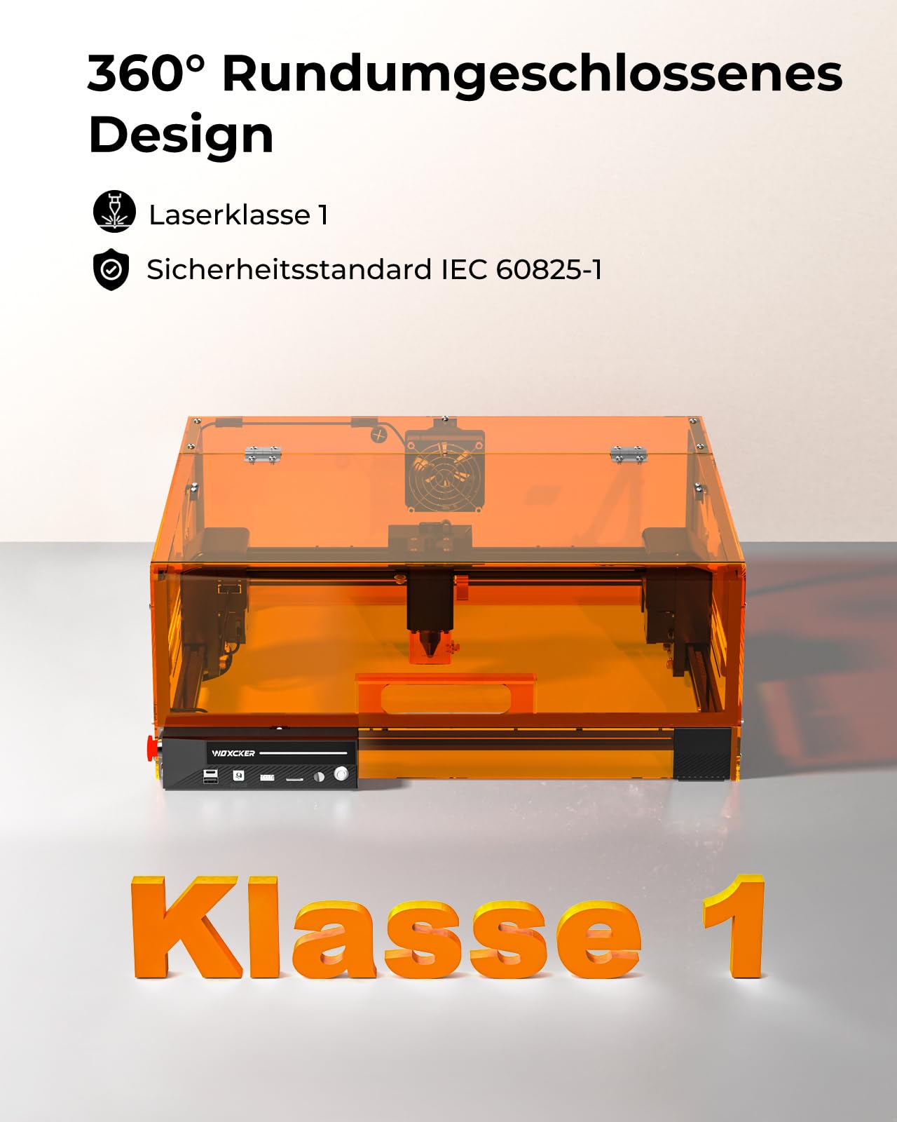 Laser Graviermaschine 10W, L2 MAX mit Gehäuse Lasergravur, 7 Sicherheitsverbesserungen, 0,01mm Präzision CNC Hochpräzise Laser Cutter 300x300 mm Arbeitsbereich für Holz, Metall, Acryl, Glas, Leder