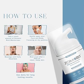 NeoDerma Zomoist Rich Ceramides Moisturizer with Hyaluronic for