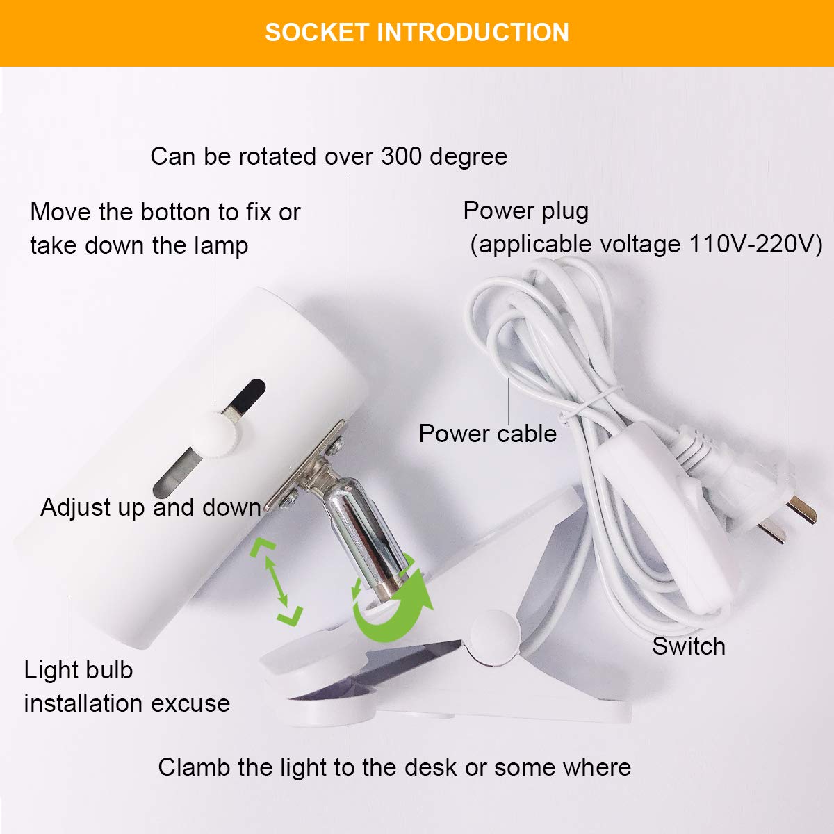Red Light Therapy Lamp-54W 18 LED Infrared Light Therapy Device with Adjustable Lamp Holder, 660nm Red and 850nm Near Infrared for Face Body