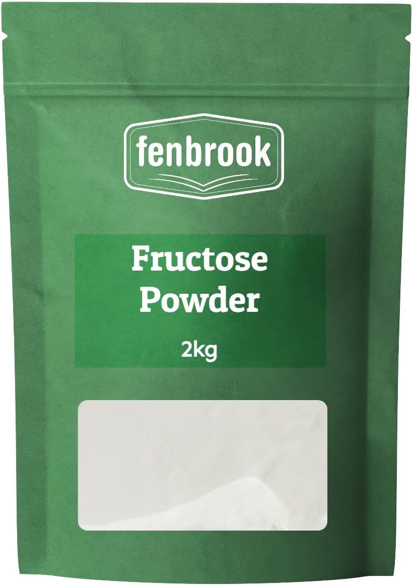 Fructose Powder 2kg, Pure Fructose Granulated Powder, by Fenbrook