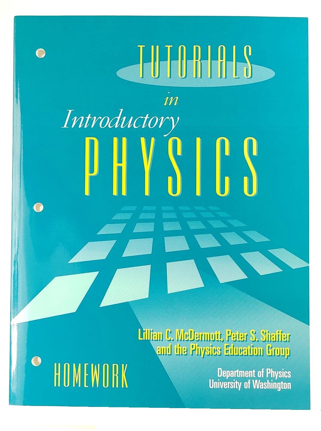 Tutorials in Introductory Physics: Homework