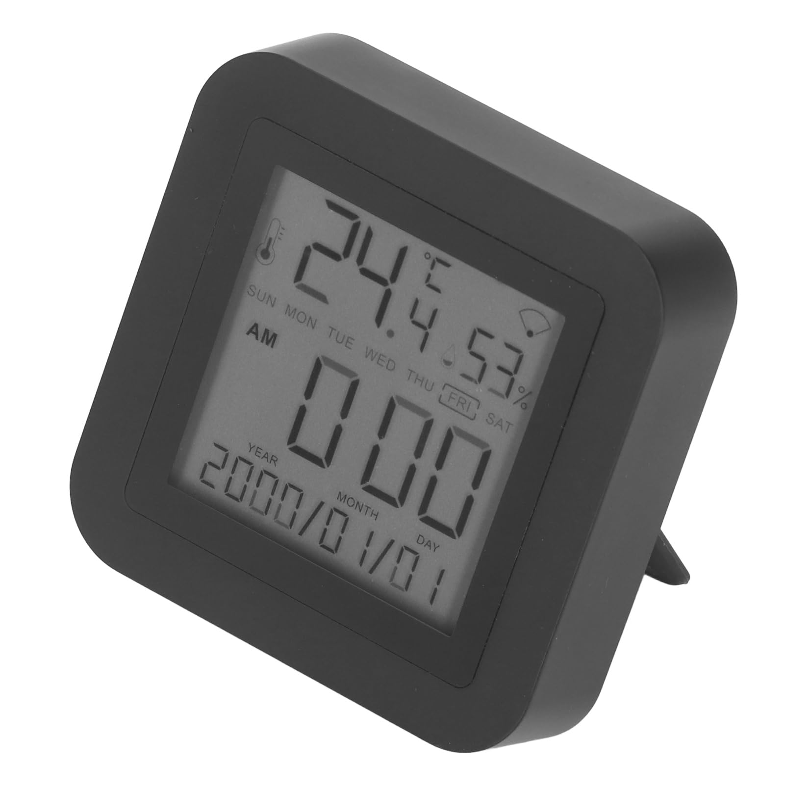 Termómetro higrómetro inteligente WIFI con control remoto por infrarrojos y pantalla LCD, medidor de temperatura y humedad compatible con Smart Life y Tuya APP, DC 5V, 2.4GHz WIFI