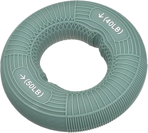 uxcell Fortalecedores de agarre de mano, anillos de silicona para dedos y antebrazos, entrenamiento de agarre para atletas de escalada en roca