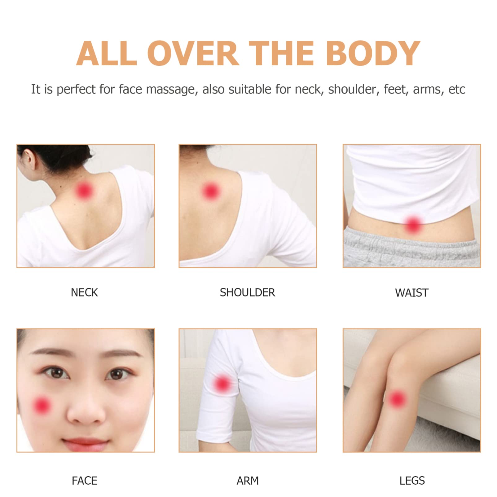 Gatuida 2piezas Gua Facial De Negro Herramienta De Masaje y Raspado Accesorio De Para Cuerpo y Cara Para Relajación y Circulación Sanguínea