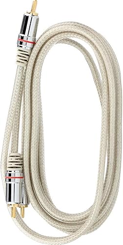 Miniatura 6 de AmerTac - Zenith AC3006SB 24K Gold Premium Cable de audio estéreo compuesto de 6 pies