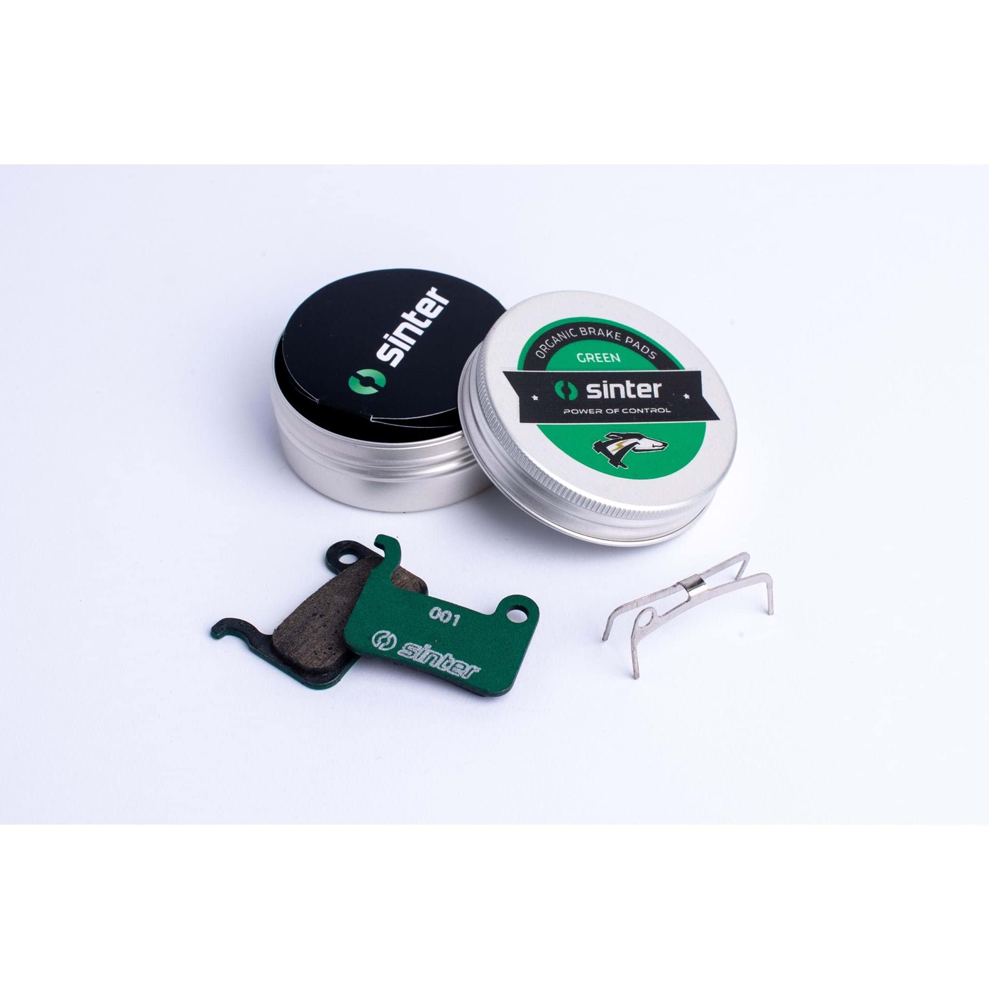 Sinter Disc Brake Pads - 001 Shimano A S2032 - Single Pair Metal Can Carded 2022: Green One Size - Image 3