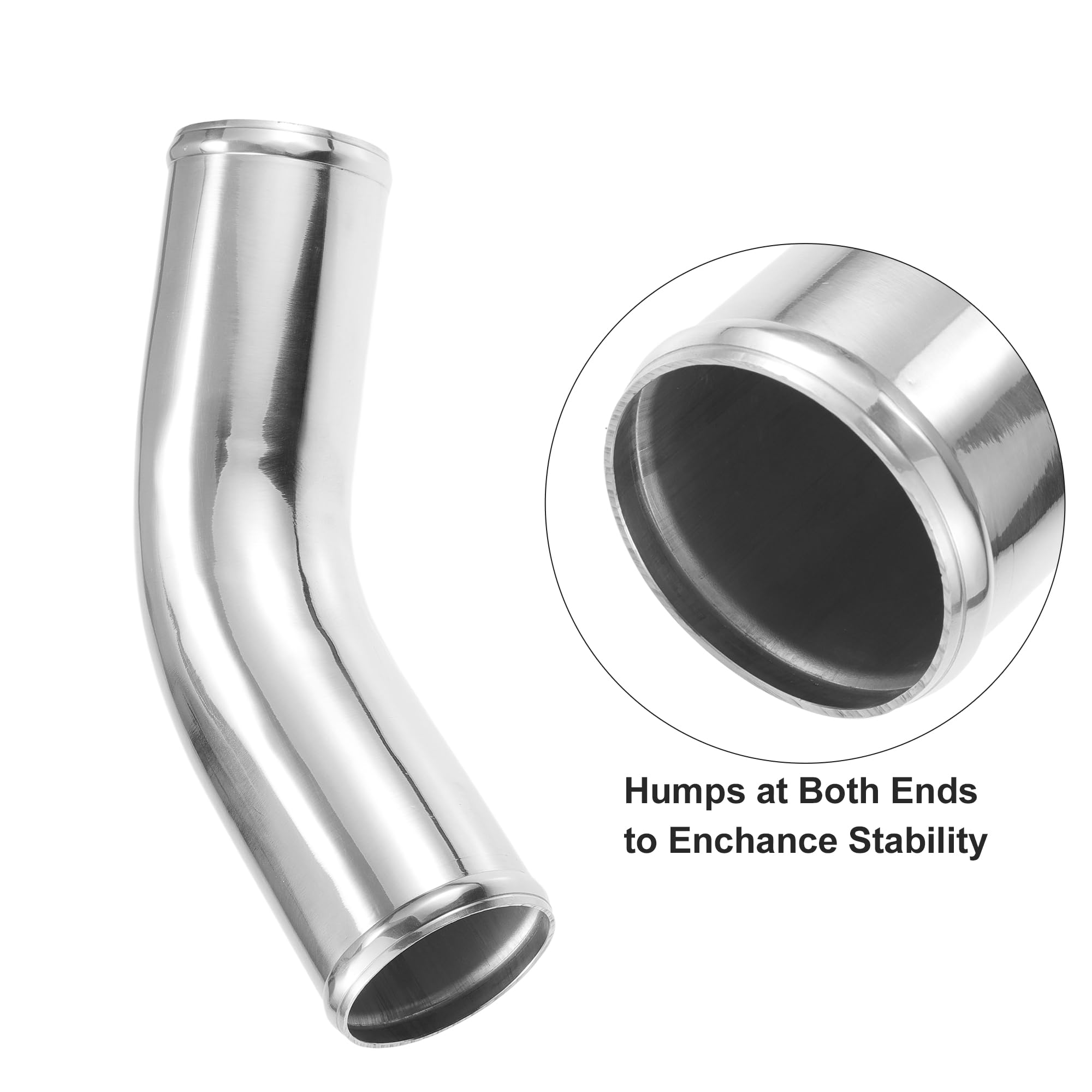 Tubo Alluminio Auto 51mm QUARKZMAN Tubo Aspirazione Aria In Alluminio 6061 - 51mm Esterno X 152mm Per Intercooler Auto Tubo Intercooler Alluminio - 5