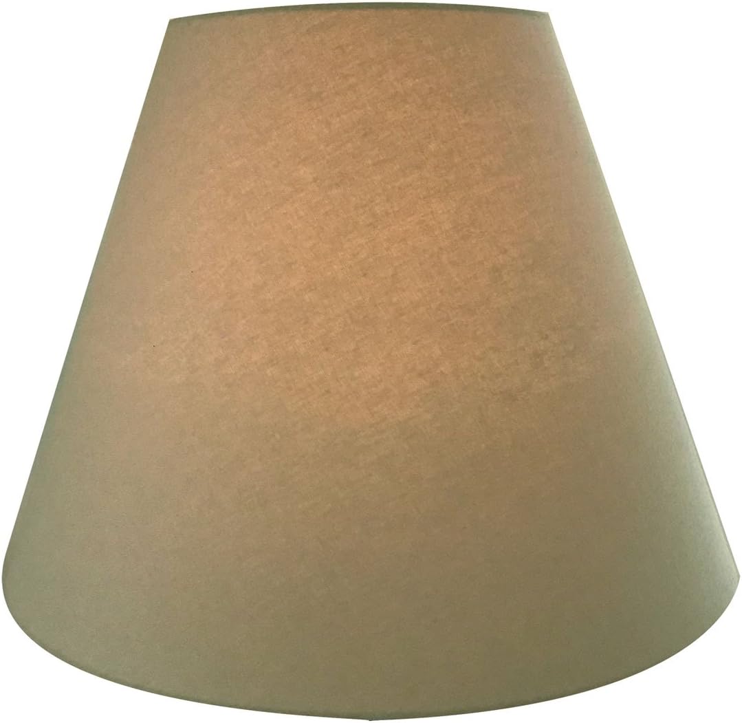 Royal Designs, Inc. Deep Empire Hardback Lamp Shade, Linen Beige, 8 x 14 x 11, HB-608-14LNBG